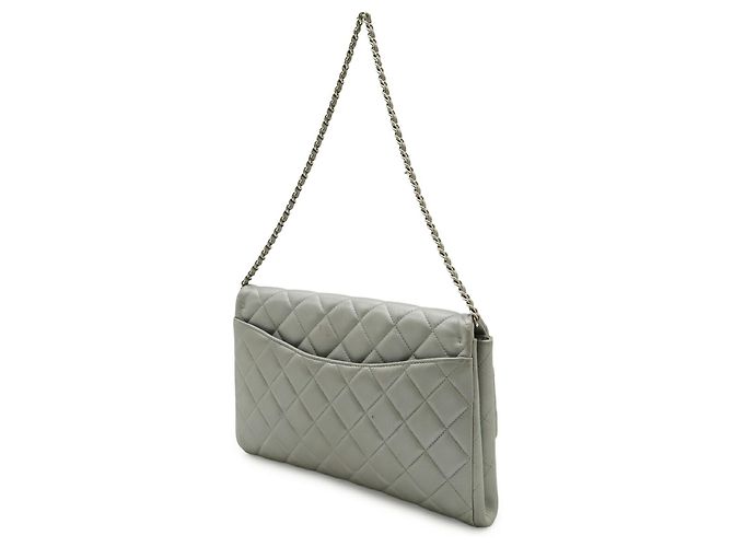 Borsa a Spalla Chanel Matelassé Coco Mark con Catena Argento - vista 3