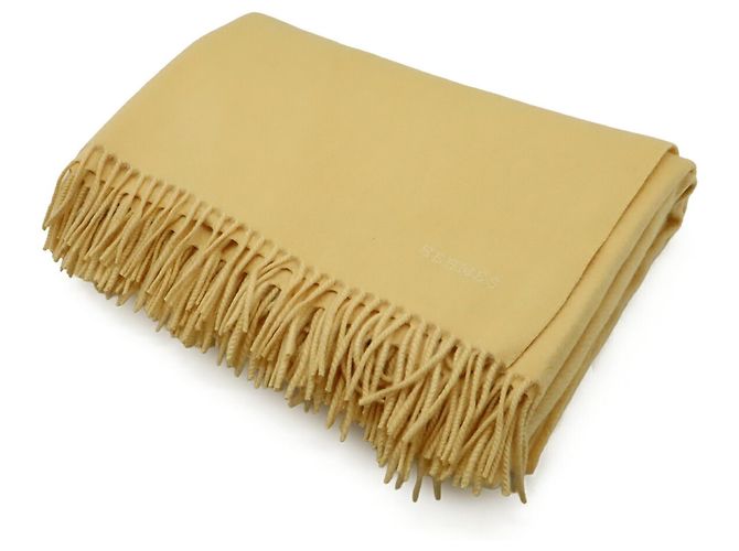 Hermès Schal in Creme und Gelb Roh - Ansicht 2