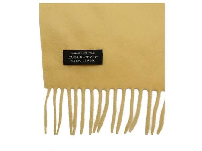 Hermès Schal in Creme und Gelb Roh - Ansicht 8