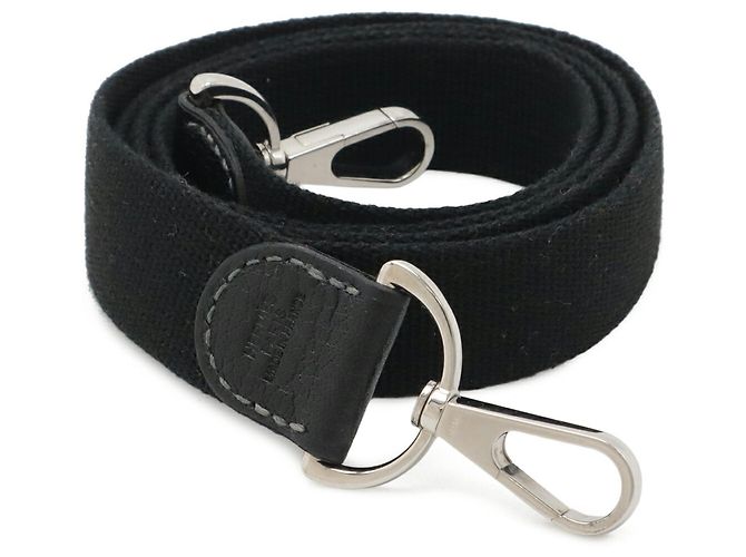 Garden Cinghia a spalla in tela e pelle nera Hermès Nero - vista 2