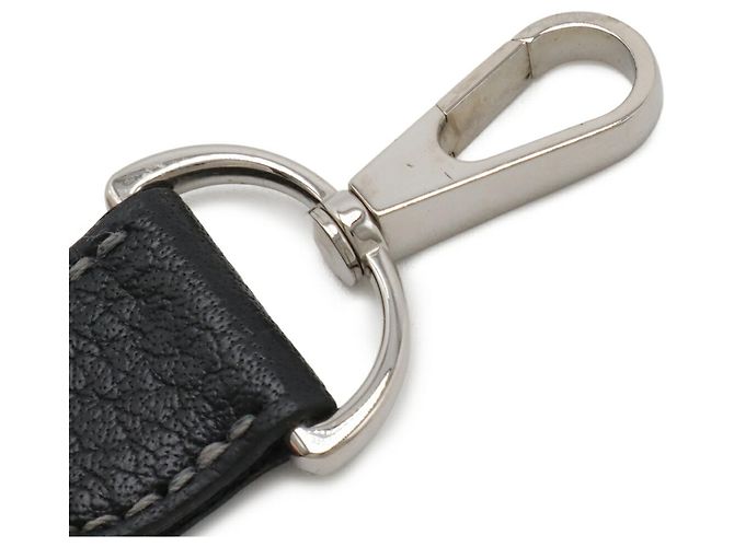 Garden Cinghia a spalla in tela e pelle nera Hermès Nero - vista 5