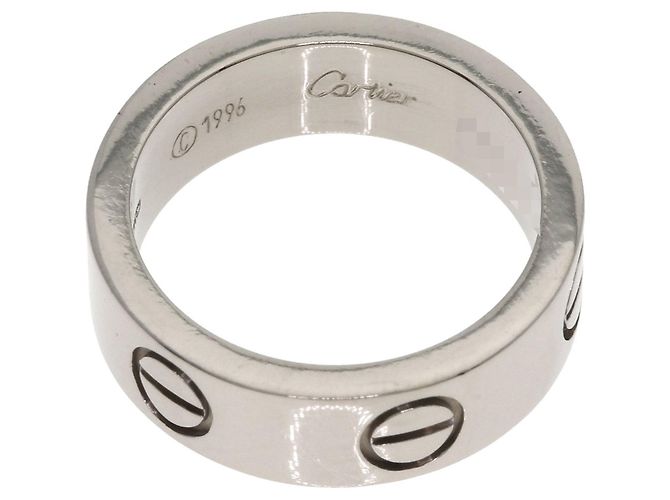 Anello Cartier Love in oro bianco 18K - vista 4