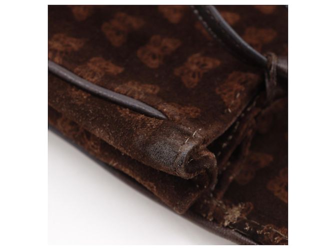 Borsa a spalla 3 in 1 in suede marrone Bottega Veneta - vista 10