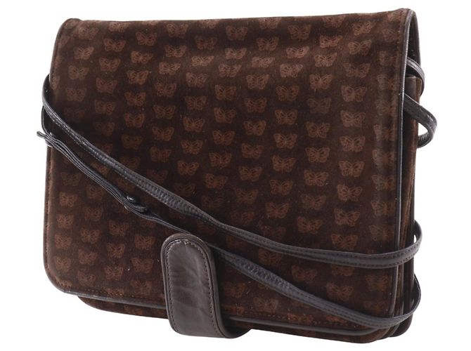 Borsa a spalla 3 in 1 in suede marrone Bottega Veneta - vista 2