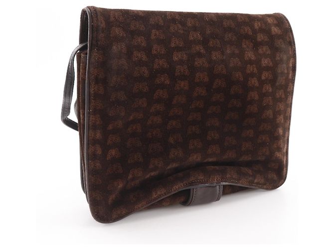Borsa a spalla 3 in 1 in suede marrone Bottega Veneta - vista 3