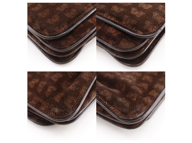 Borsa a spalla 3 in 1 in suede marrone Bottega Veneta - vista 4
