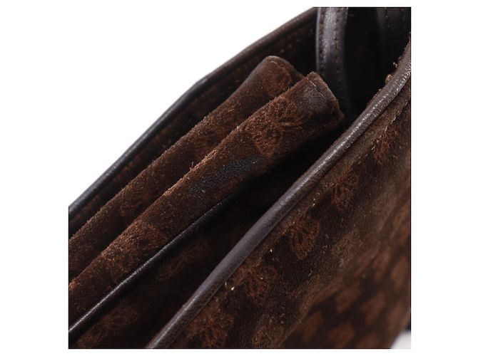 Borsa a spalla 3 in 1 in suede marrone Bottega Veneta - vista 8