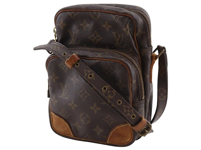 Borsa a Spalla Amazon Louis Vuitton Marrone - vista 2