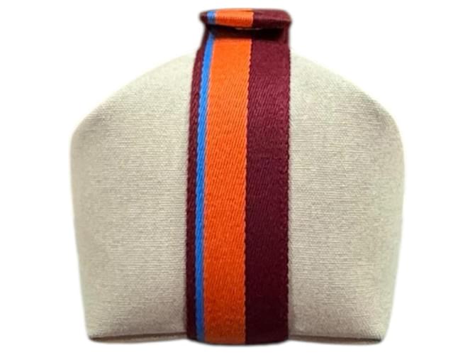 Borsa Bride à Brac PM di Hermès Marrone Bianco Blu Multicolore Arancione - vista 5