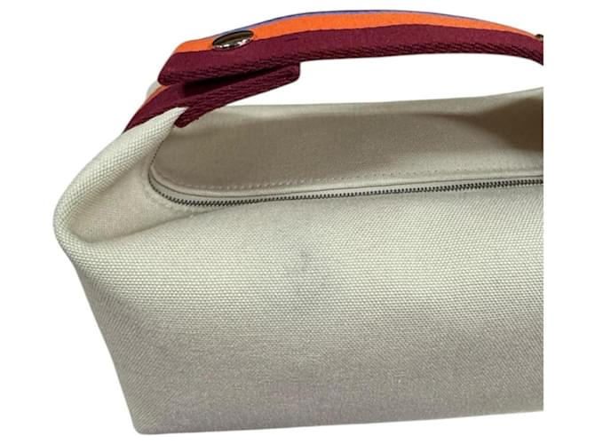 Borsa Bride à Brac PM di Hermès Marrone Bianco Blu Multicolore Arancione - vista 9