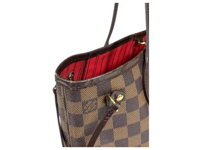 Borsa tote Louis Vuitton Neverfull PM Damier Marrone Damier ebene - vista 10