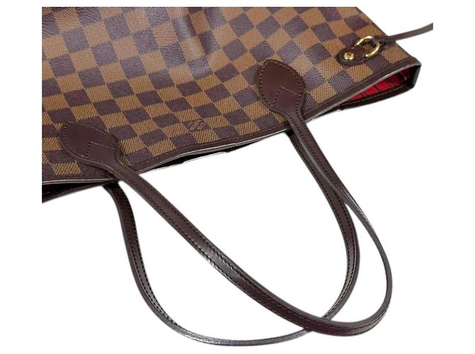 Borsa tote Louis Vuitton Neverfull PM Damier Marrone Damier ebene - vista 12