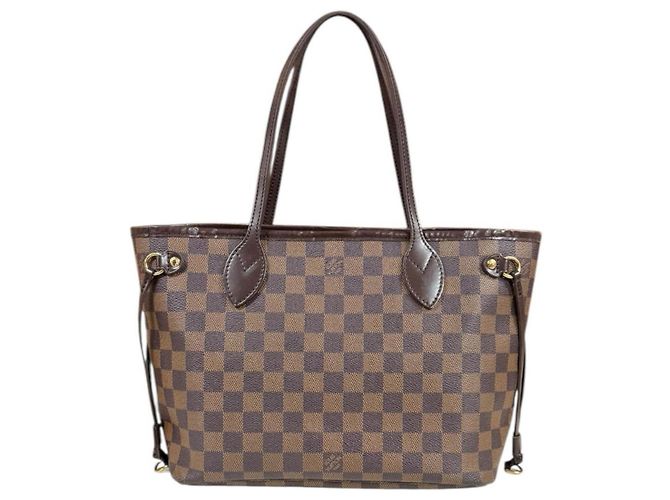 Borsa tote Louis Vuitton Neverfull PM Damier Marrone Damier ebene - vista 3