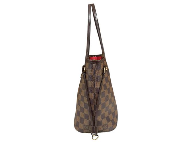 Borsa tote Louis Vuitton Neverfull PM Damier Marrone Damier ebene - vista 4