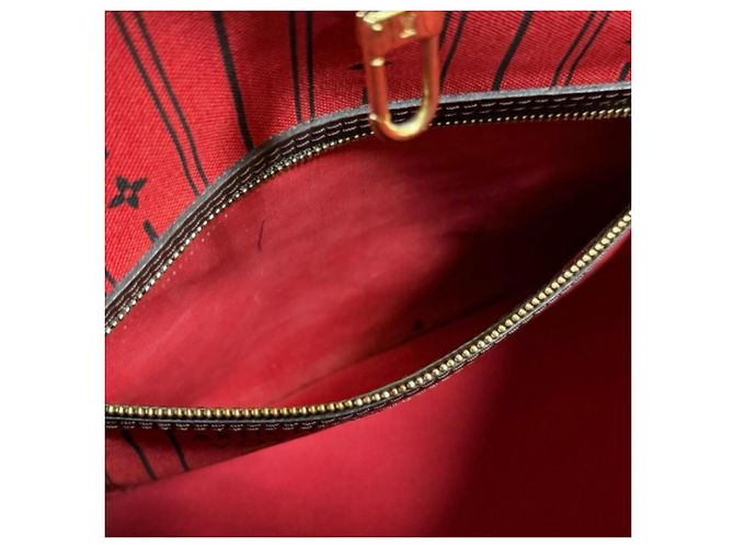Borsa tote Louis Vuitton Neverfull PM Damier Marrone Damier ebene - vista 7
