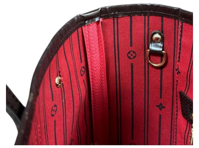 Borsa tote Louis Vuitton Neverfull PM Damier Marrone Damier ebene - vista 9