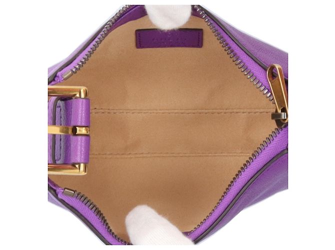 Borsa Gucci Aphrodite Mini GG Marmont Porpora - vista 7