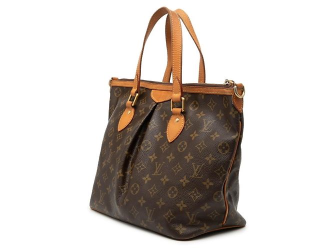 Borsa Louis Vuitton Monogram Palermo PM Marrone Monogramma - vista 2