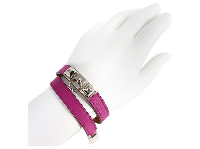 Bracciale Double Tour Rivale di Hermès Porpora - vista 8