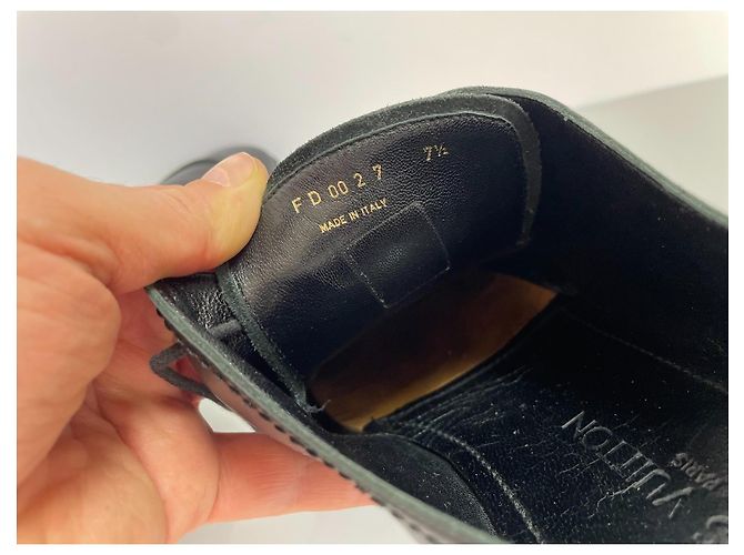 Scarpe Oxford Louis Vuitton in pelle nera da uomo Nero - vista 9