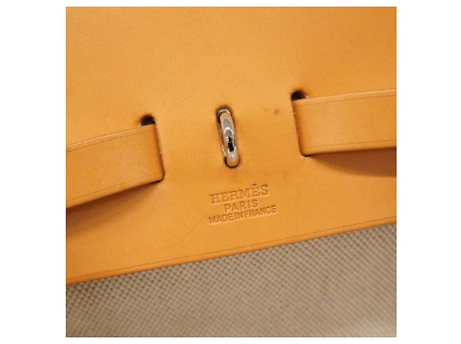 Hermès Mochila/Daypack Herbag MM Toile H Natural - vista 5