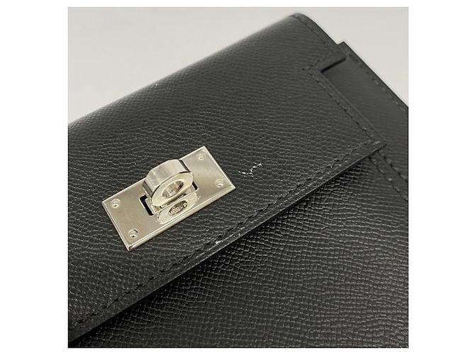 Billetera compacta Kelly de Hermès / Estuche para monedas Negro - vista 5