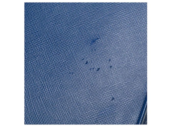 Saffiano Prada Ketten-Schultertasche Blau - Ansicht 4