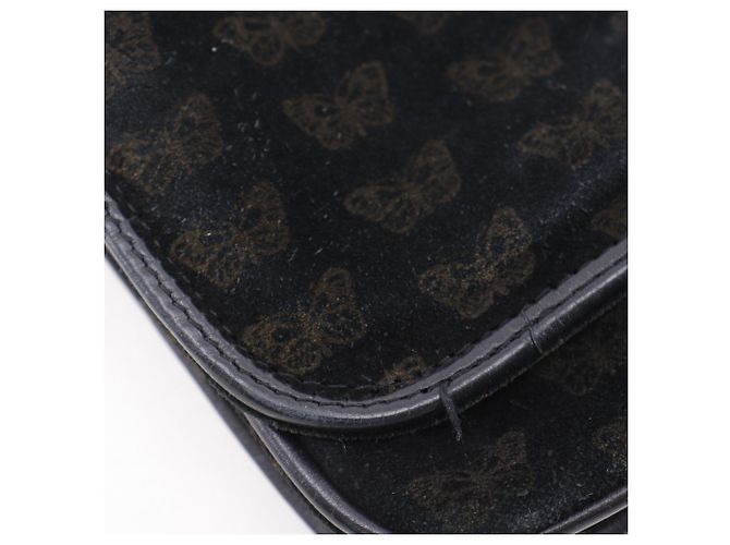 Borsa a spalla 2 in 1 Bottega Veneta in suede nero - vista 11