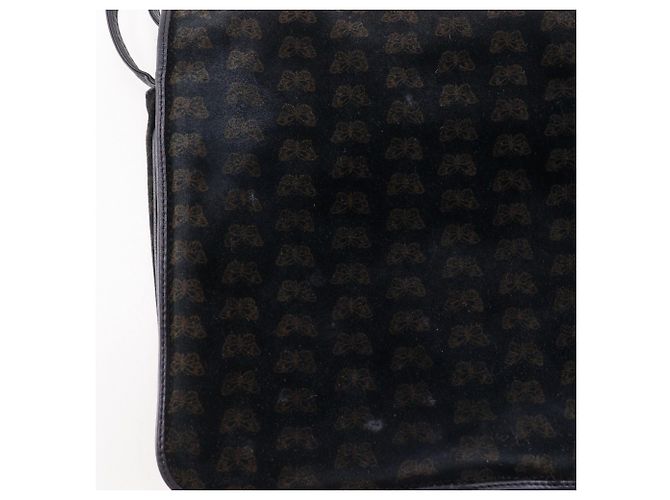 Borsa a spalla 2 in 1 Bottega Veneta in suede nero - vista 12