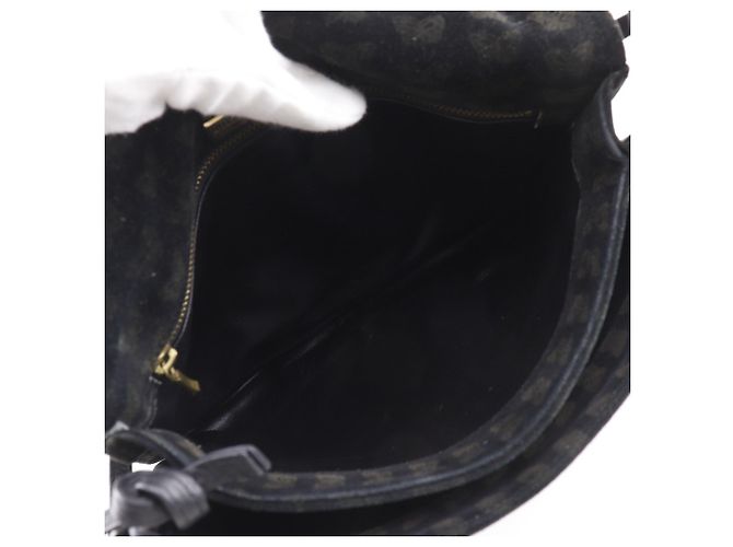 Borsa a spalla 2 in 1 Bottega Veneta in suede nero - vista 7
