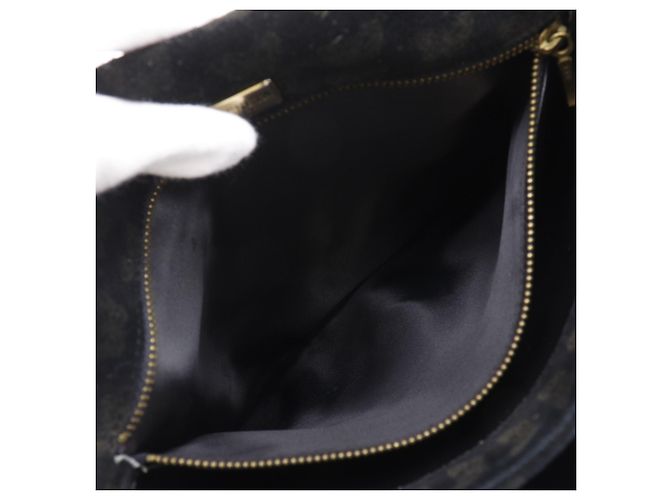 Borsa a spalla 2 in 1 Bottega Veneta in suede nero - vista 8