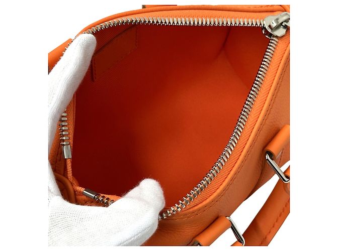 Keepall Borsa Aerogram Louis Vuitton Arancione - vista 4