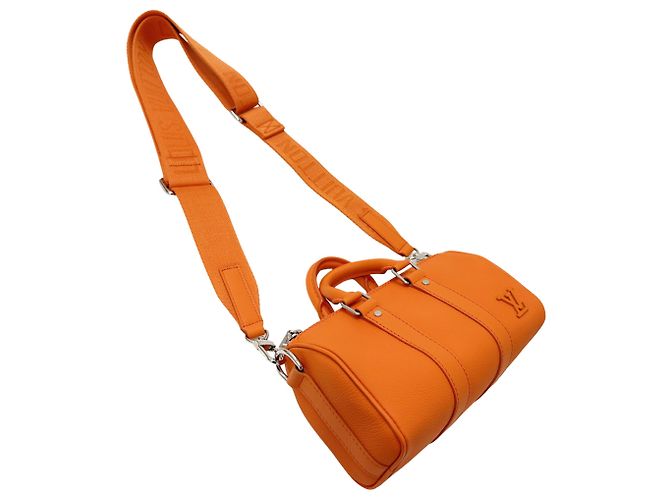 Keepall Borsa Aerogram Louis Vuitton Arancione - vista 6
