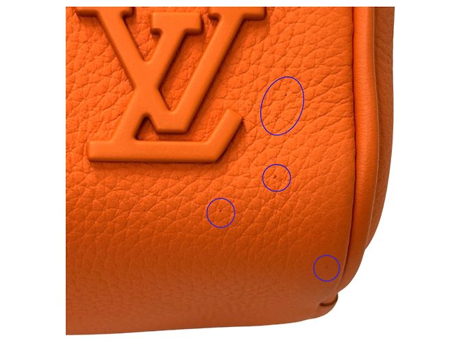 Keepall Borsa Aerogram Louis Vuitton Arancione - vista 9