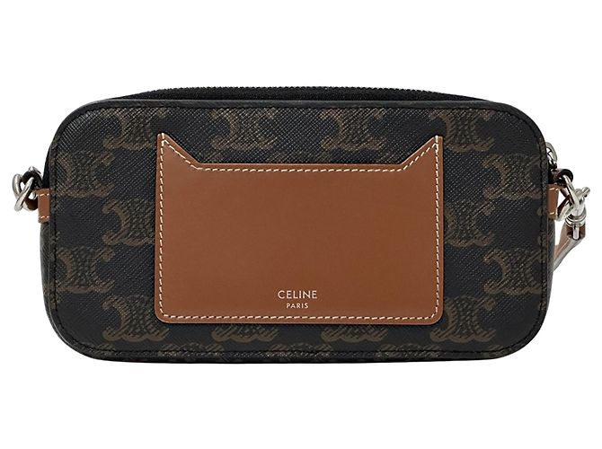 Céline Celine Triomphe Schultertasche Braun - Ansicht 2