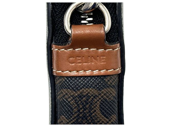 Céline Celine Triomphe Schultertasche Braun - Ansicht 4