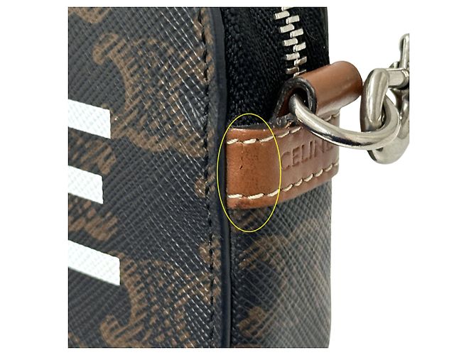 Céline Celine Triomphe Schultertasche Braun - Ansicht 7