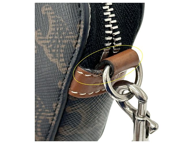Céline Celine Triomphe Schultertasche Braun - Ansicht 8