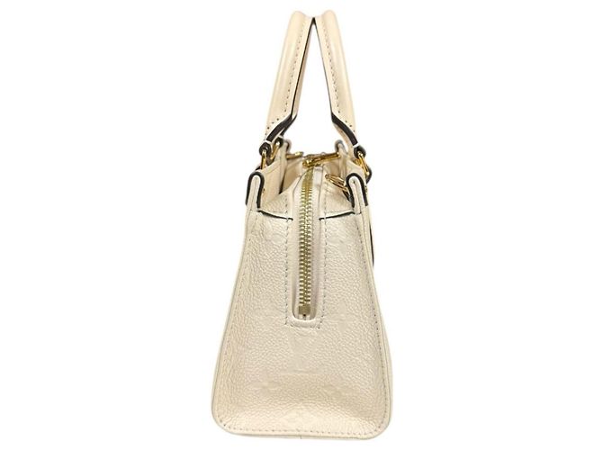 Borsa a Spalla OnTheGo EW Monogram Empreinte Louis Vuitton Beige - vista 5