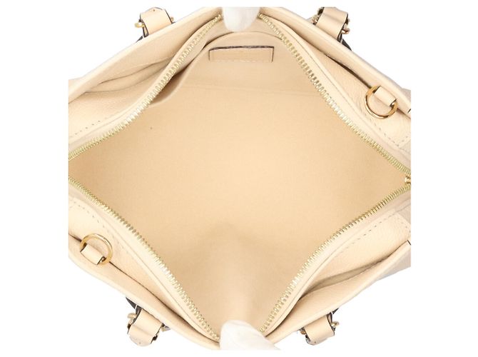 Borsa a Spalla OnTheGo EW Monogram Empreinte Louis Vuitton Beige - vista 7