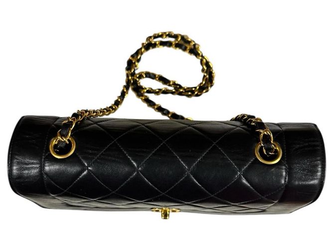 Borsa a Spalla Chanel Diana Matelassé Nero - vista 10