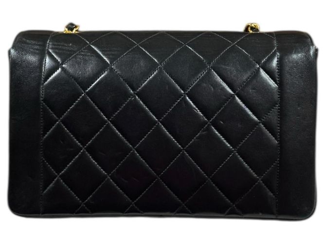 Borsa a Spalla Chanel Diana Matelassé Nero - vista 3
