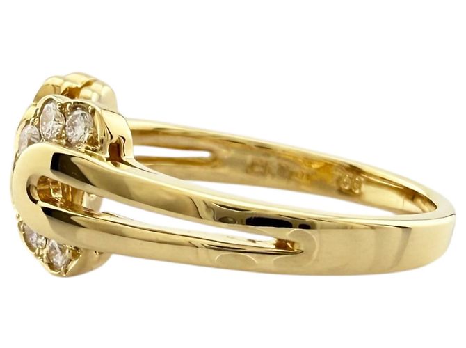 Anello in Oro Giallo 18K e Diamanti da Donna Christian Dior - vista 4