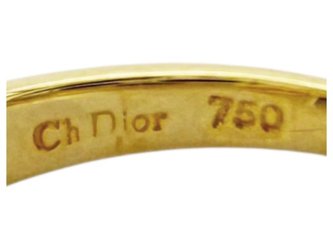 Anello in Oro Giallo 18K e Diamanti da Donna Christian Dior - vista 8