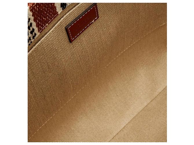 Chloé Borsa Tote Woody Media Chloe Marrone - vista 3