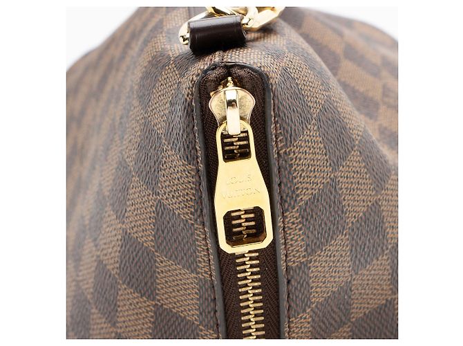 Borsa Louis Vuitton Damier Ebene Siena GM Marrone - vista 10