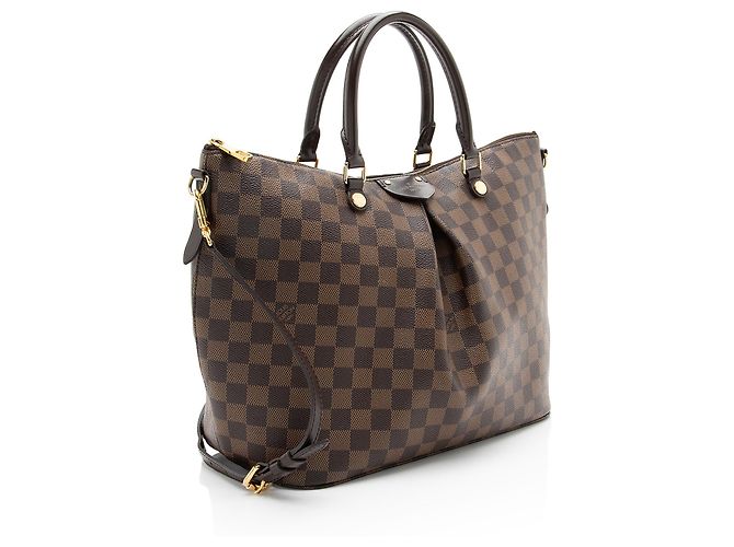 Borsa Louis Vuitton Damier Ebene Siena GM Marrone - vista 2