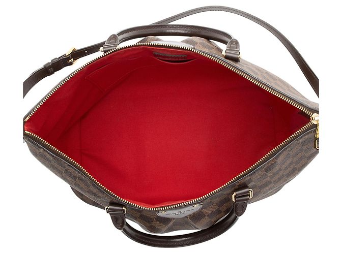 Borsa Louis Vuitton Damier Ebene Siena GM Marrone - vista 7