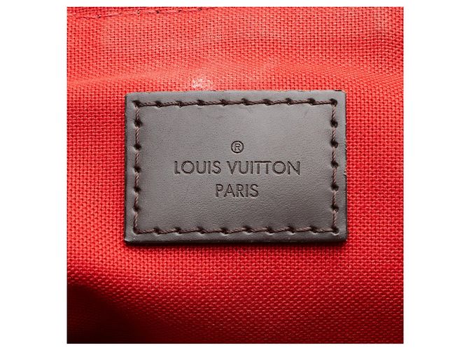 Borsa Louis Vuitton Damier Ebene Siena GM Marrone - vista 8