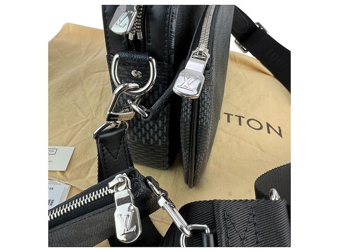 Borsa Messenger Trio Damier Graphite da Uomo LOUIS VUITTON Grigio - vista 10
